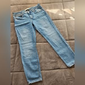 Zara Skinny Ankle Jean, Ladies Size 14, Light Wash